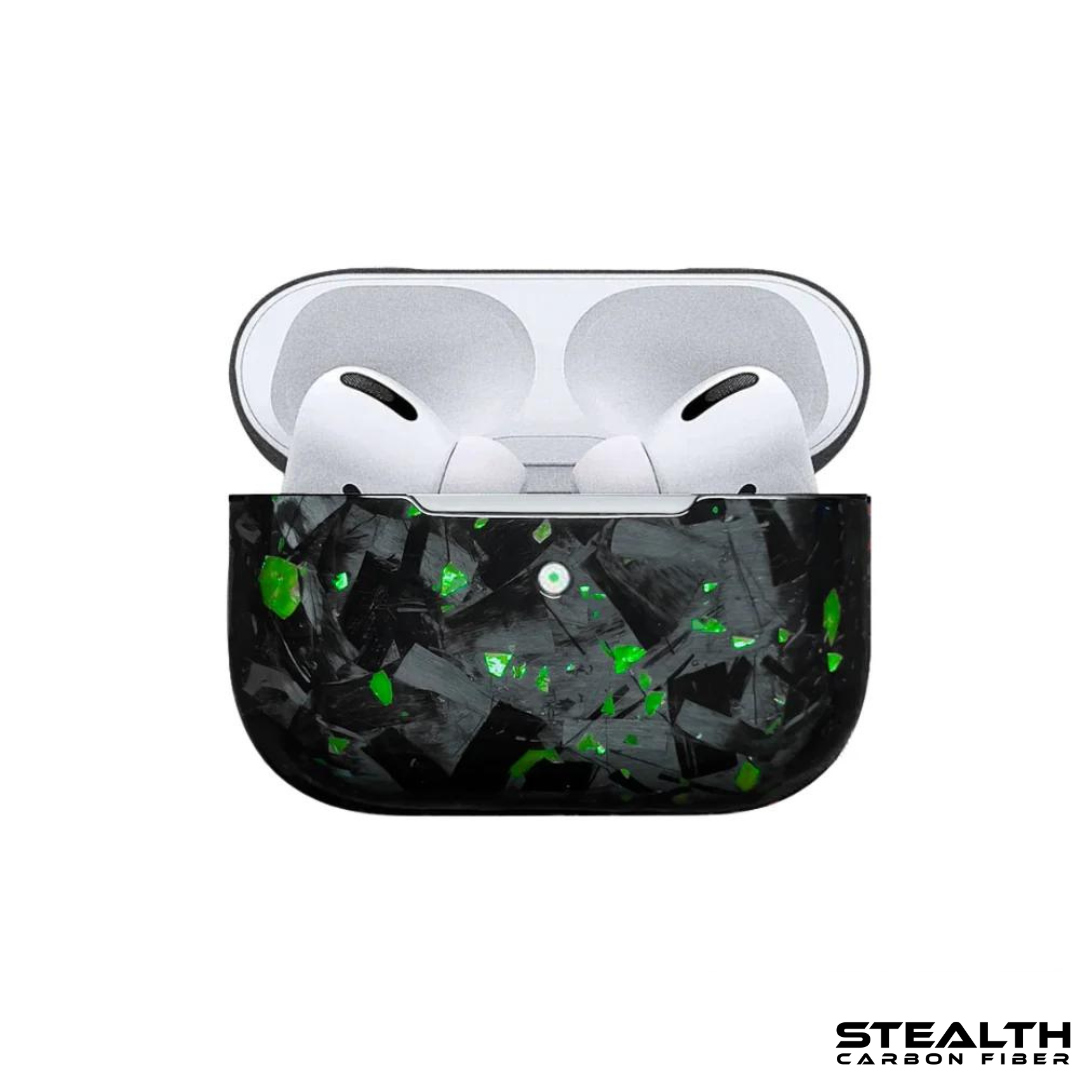 Real Green Forged Carbon Airpod Case