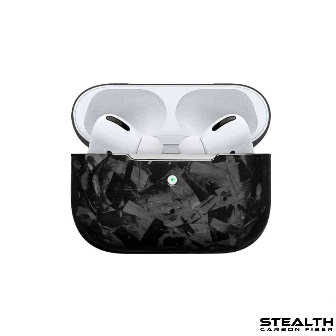 Real Black Forged Carbon Airpod Case