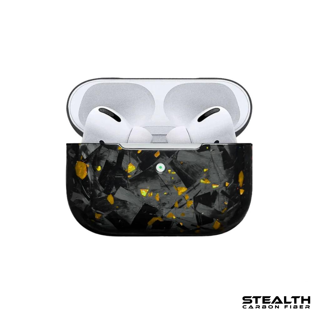 Real Gold Forged Carbon Airpod Case