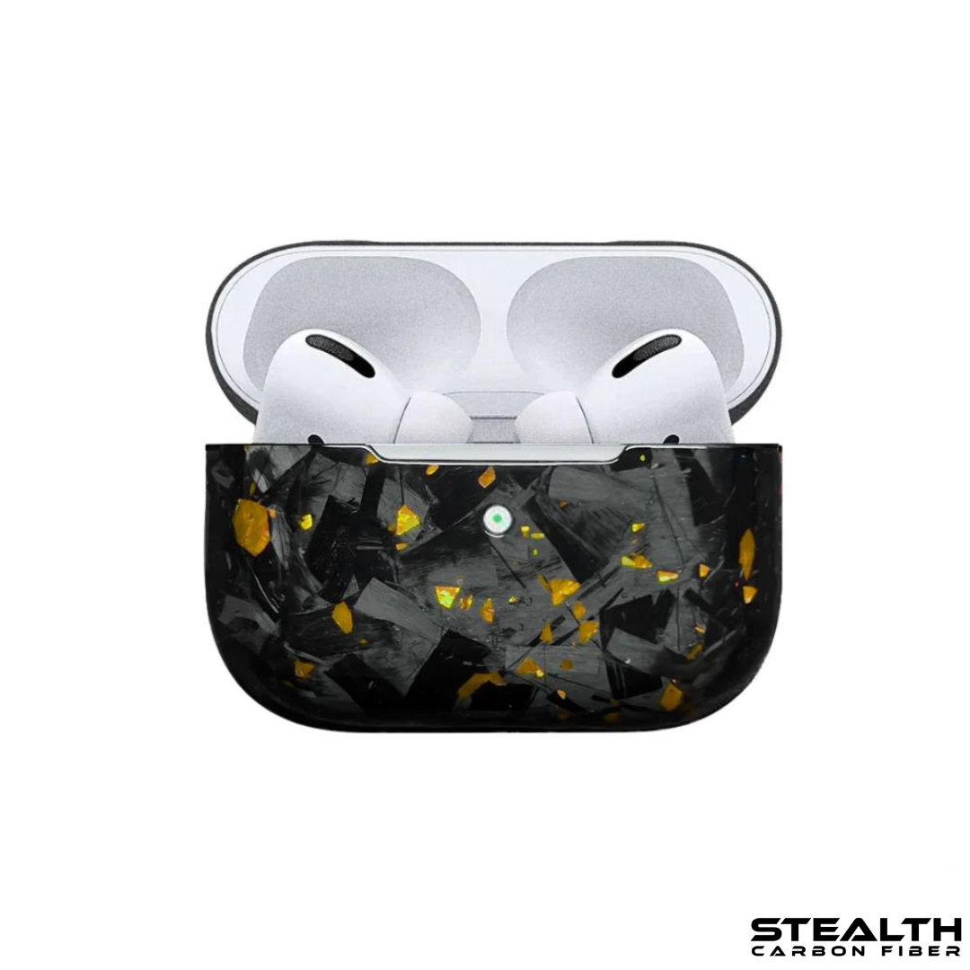 Real Gold Forged Carbon Airpod Case – Stealth Carbon Fiber