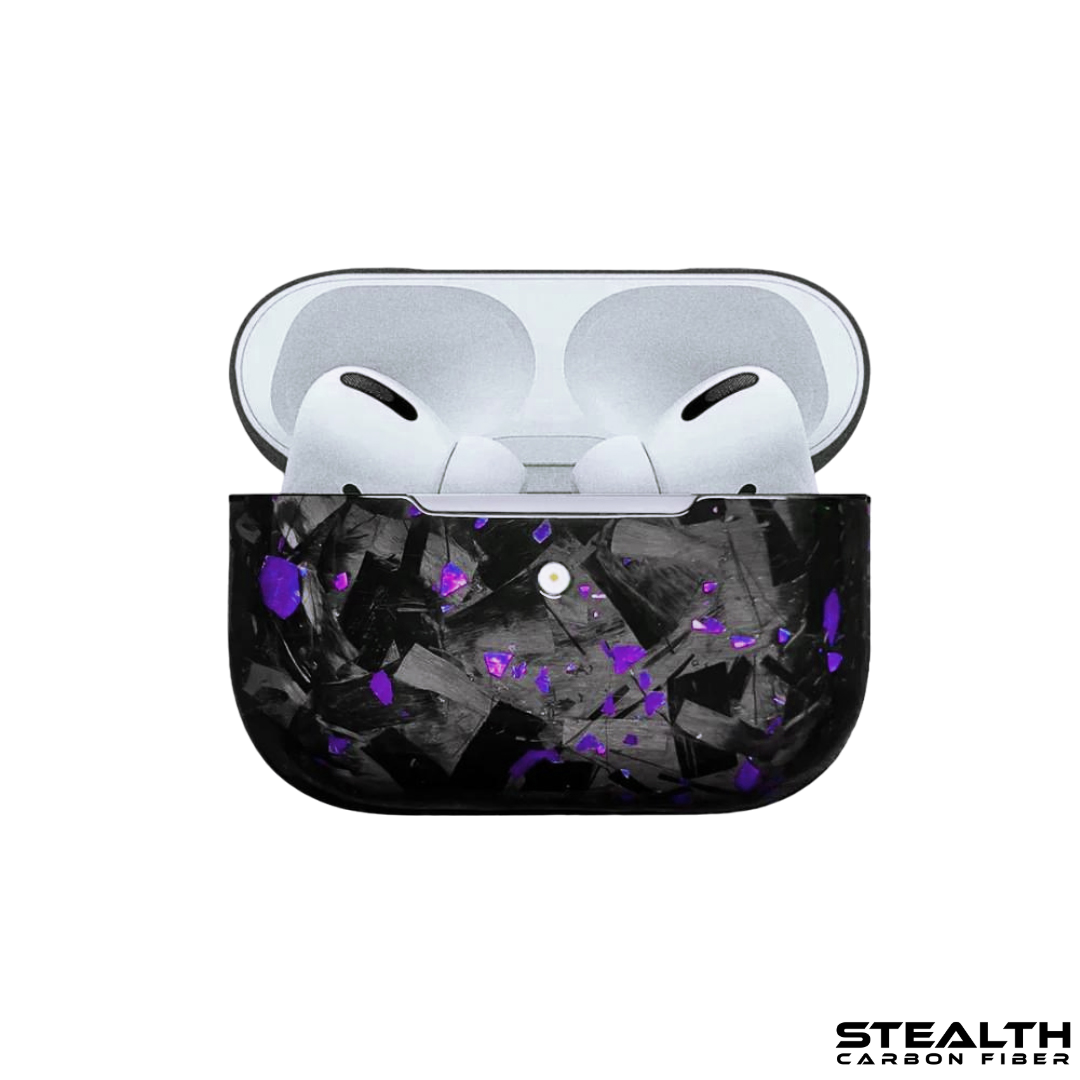 Real Purple Forged Carbon Airpod Case