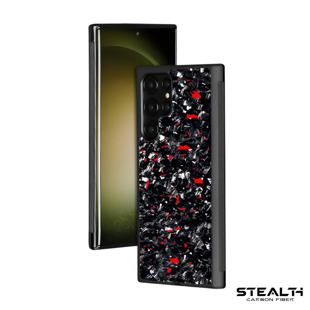 Real Red Forged Carbon Fiber Phone Case Real Red Forged Carbon Fiber Phone Case